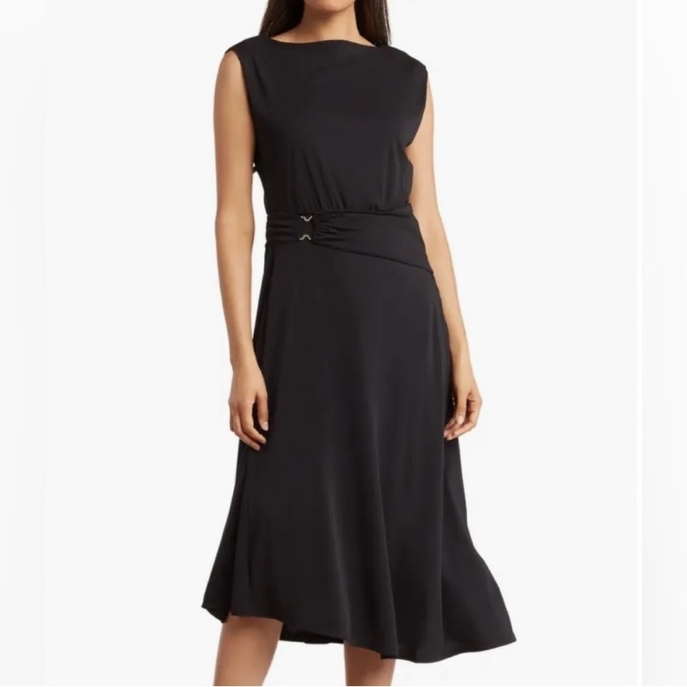 NWT‎ Tahari Sleeveless Ring Jersey Dress Size Small